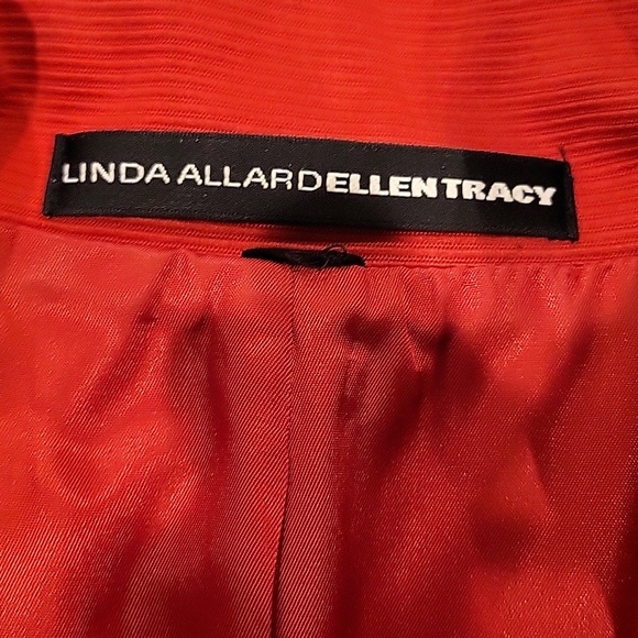 Ellen Tracy Red Cotton Jacket - Picture 4 of 7